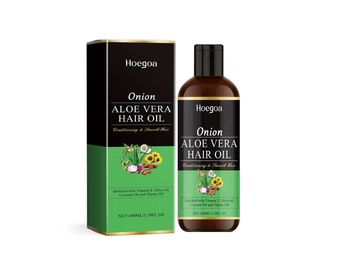 Aceite de cebolla con aloe vera para el cabello