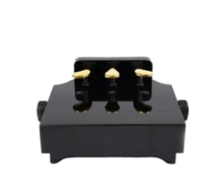 Extensor de pedal de piano, altura ajustable, material duradero, negro.
