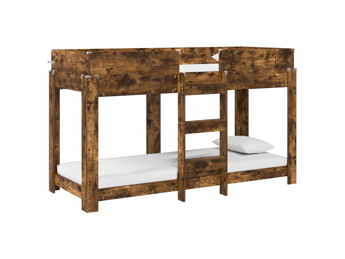 Maison Exclusive - Cama Litera Para Niños Roble Ahumado 75 X 190 Cm