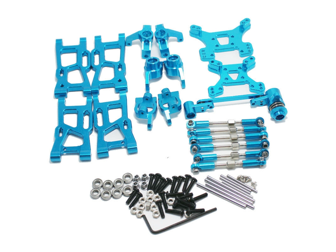 Azulwltoys 144001 144010 124019 124017 124018 1/14 Metal Mejora Brazo Oscilante Dirección Asiento Rueda Trasera Asiento C Piezas De Coche Rc
