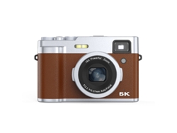 Cámara fotos réflex digital DC203 Retro Regalo de cámara 4K 48MP Enfoque automático ZOOM 16X Pantalla de 2,8 pulgadas - Marron SZSMART