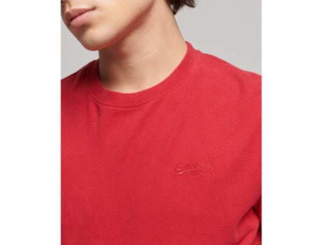 Camiseta para Hombre SUPERDRY (XS - Algodón - Rojo)