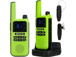 Walkie Talkie Ra619, radio bidireccional recargable, auriculares Bluetooth, vibración, alarma SOS, VOX, 16 canales, para exteriores Retevis