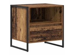 Mesita de noche antigua de madera con cajón MAISON EXCLUSIVE 50x39,5x50 cm