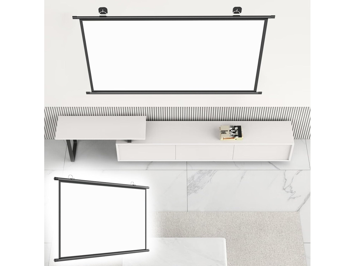 Pantalla De Proyección, Pantalla Para Proyector De Vídeo De 60 Y 72 Pulgadas, Pantalla Portátil Para