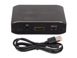 Divisor De Interfaz Multimedia Hd Con Fibra Óptica 4kx2k 60hz Plug And Play Convertidor Extractor Estéreo Con Arc 7.1