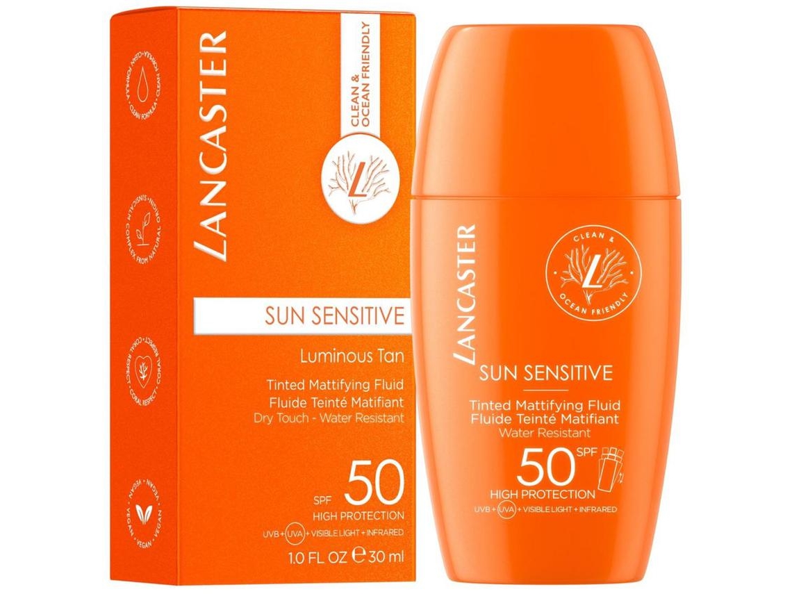 Protector Solar LANCASTER Sensitive Tinted Mattifying (30 ml - 50 ml - Spf 50)