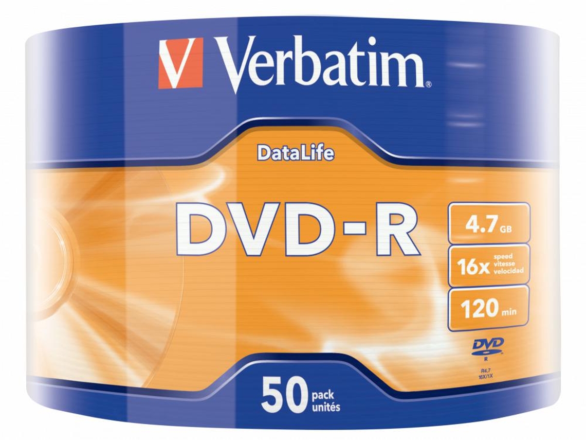 Verbatim 43791 Virgin DVDs 4.7 Gb DVD-R 50 Unidades
