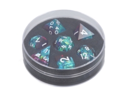 Juego De 7 Dados Poliédricos De Resina Con Bordes Afilados Para Juegos De Mesa De Rol.