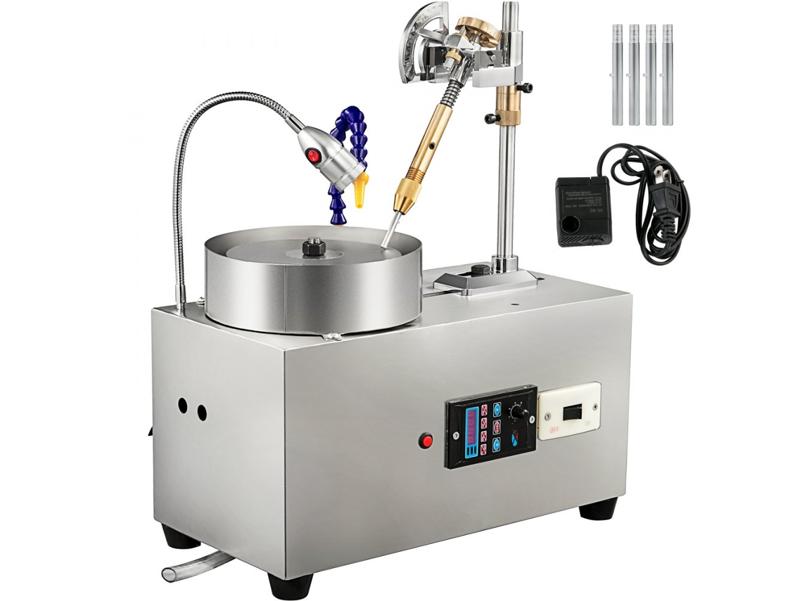 Conjunto de Máquinas Pulidoras, Lapidarias y Facetadoras para Piedras Preciosas 180w 2800rpm Tekmaquinas