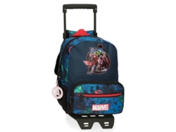 Mochila con Ruedas MARVEL Los Vengadores On The Warpath Azul (23x28x10 cm)