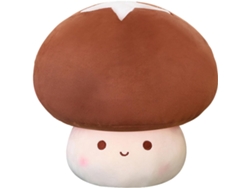 Cojín decorativo de felpa con forma de seta, 23 cm, unisex, suave, para sofá, dormitorio o sala de estar.
