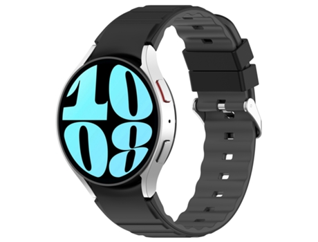Correa de silicona para Samsung Watch 6/Classic/5/5Po/4/4 Classic 46mm Negro