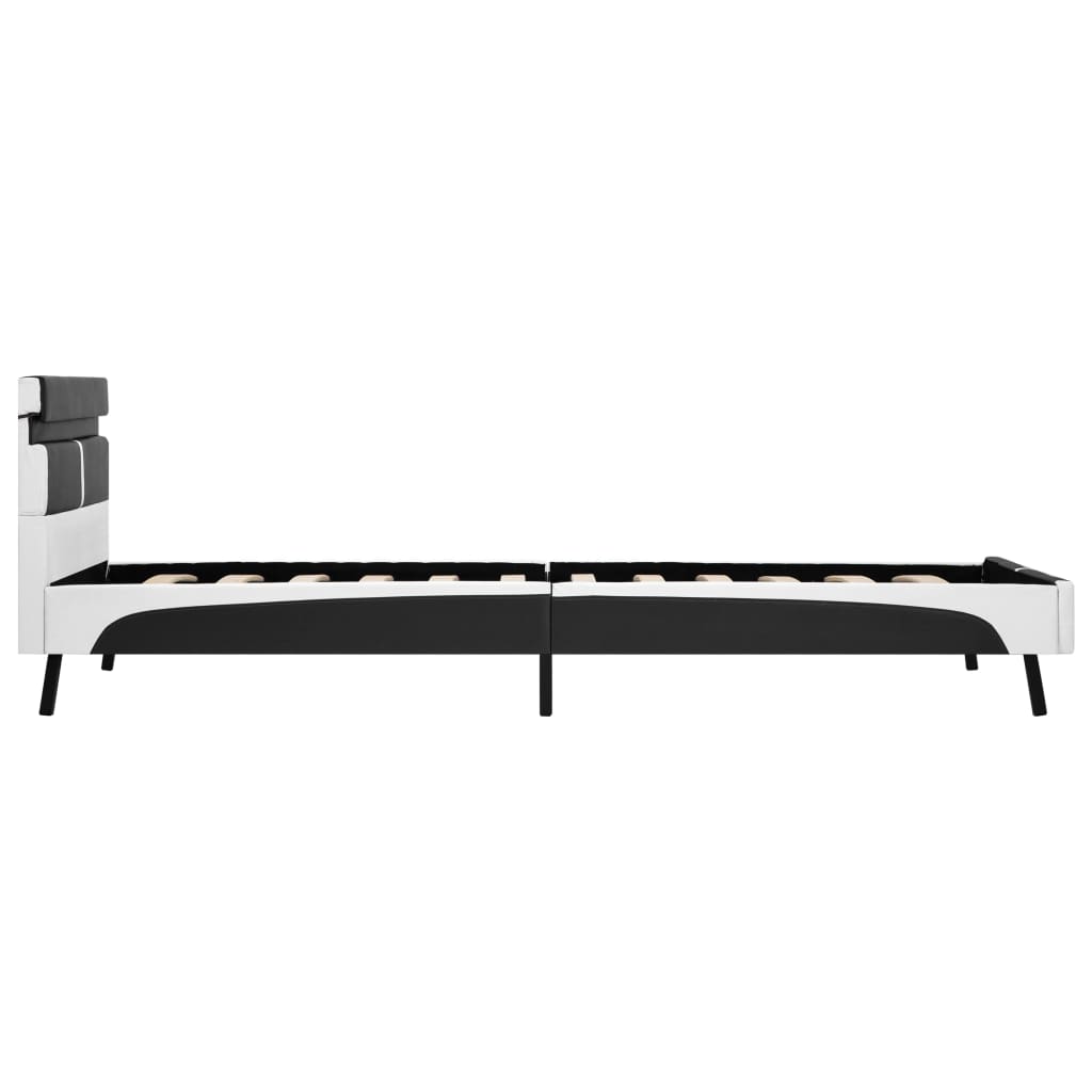 Estructura De Cama con led cuero gris 90x200 cm vidaxl xl compatible