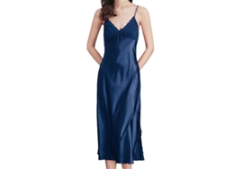 2026-ropa De Noche De Seda Satinada Para Mujer Con Tirantes Spaghetti Sin Mangas Y Encaje