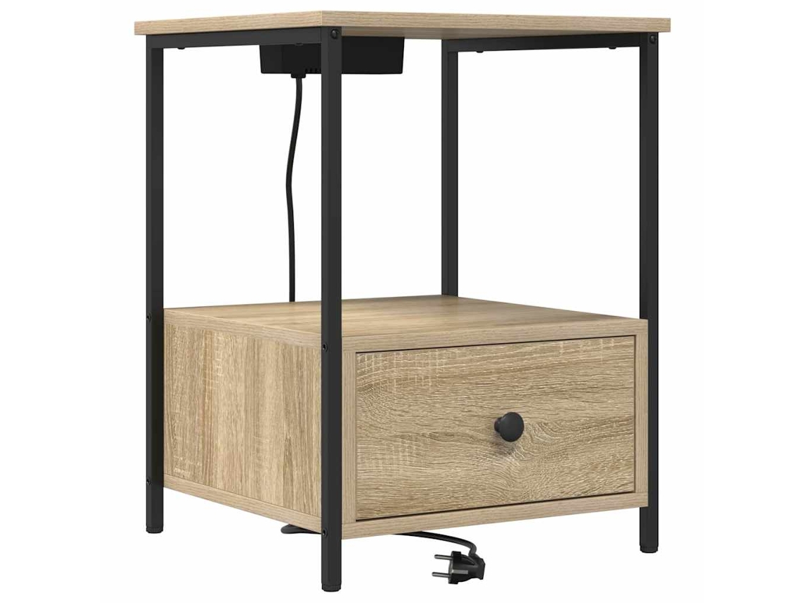 Maison Exclusive - Armario De Noche Con Cajón Roble Sonoma 42 X 41 X 56 Cm
