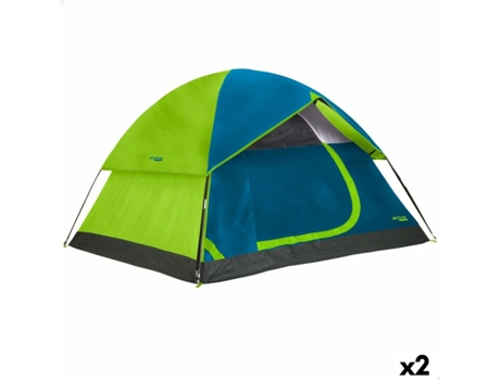 Tienda de Campaña Aktive 4 personas 240 x 130 x 210 cm (2 Unidades)