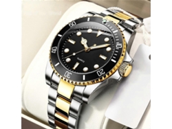 Reloj de buceo para hombre de acero inoxidable de alta calidad, estilo suizo, con movimiento Seiko Ly Ebike Sport.