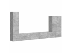 Montado en la pared 6 piezas Gris MAISON EXCLUSIVE