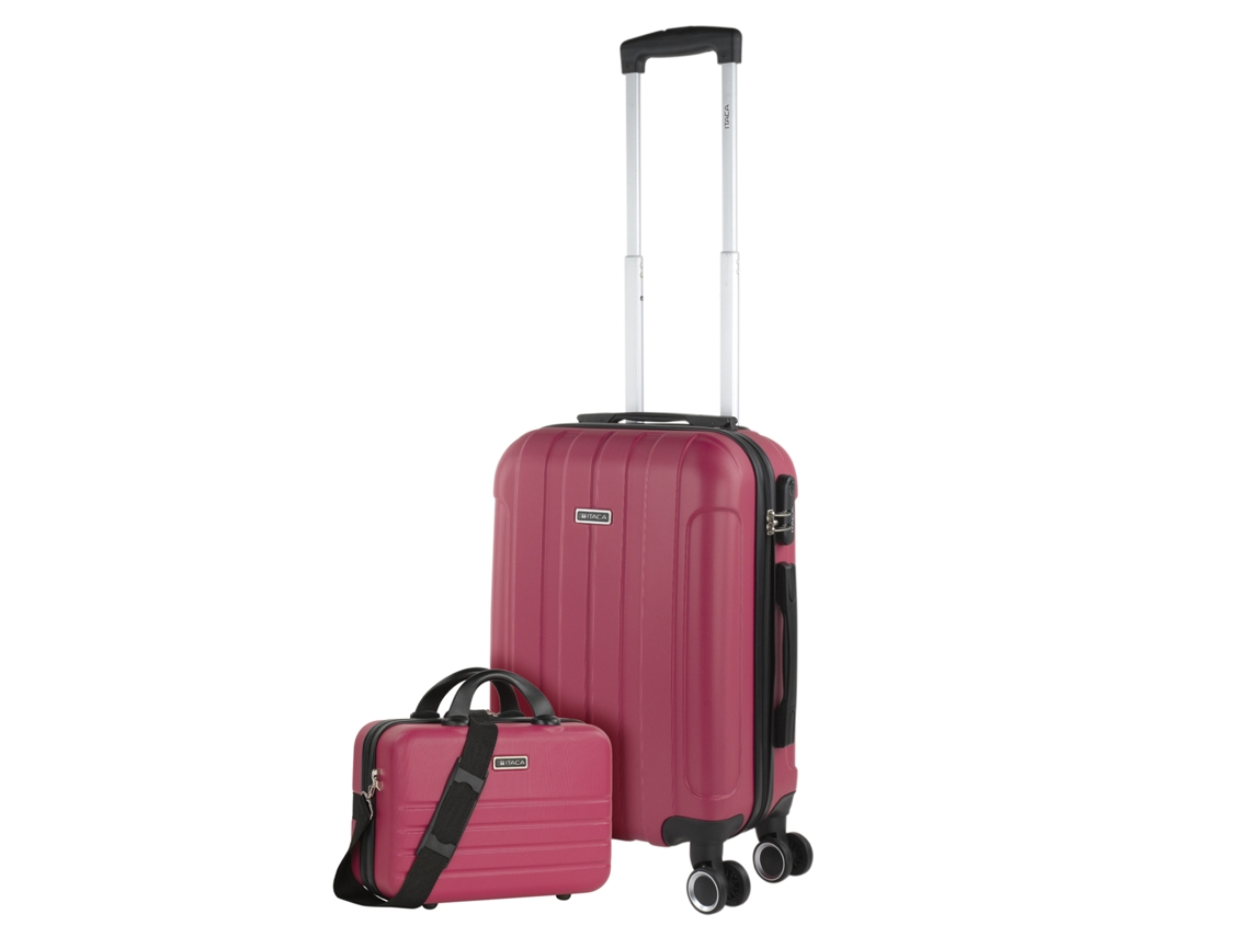 Maleta Abs Pequeña ITACA Havel fresa (37X55x20 Cm - 37L)