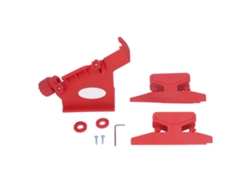 Recortadora De Plumas De Abs Ajustable Con Imanes Y Ganchos Para Flechas De Arco - Roja