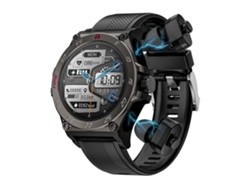 Reloj inteligente deportivo LC18 de 1,53 pulgadas con Bluetooth 5.0, resistente al agua IP67 y auriculares Ly Ebike
