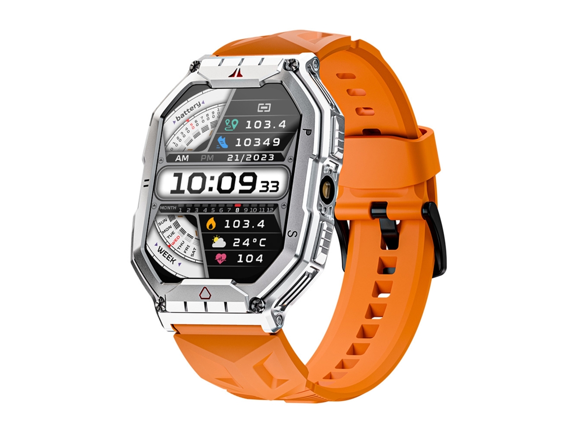 Reloj Inteligente Lokmat Ocean 3 Pro Con Monitor De Actividad Física Y Salud, Resistencia Al Agua Ip68, Llamadas Bluetooth Y Pantalla Amoled De 2,1".