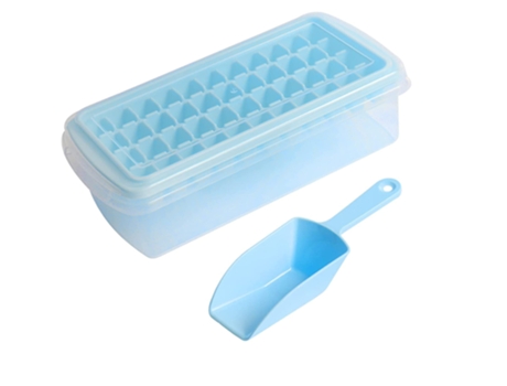Bandeja De Hielo De Silicona Con Nevera Y Pala De Hielo Azul. JEIIBRZUI