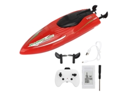 Ymsl Barco Rc De 2.4g Recargable Velocidad Alta Juguete Mini Lancha Para Niños Niñas Adultos Rojo Hxl