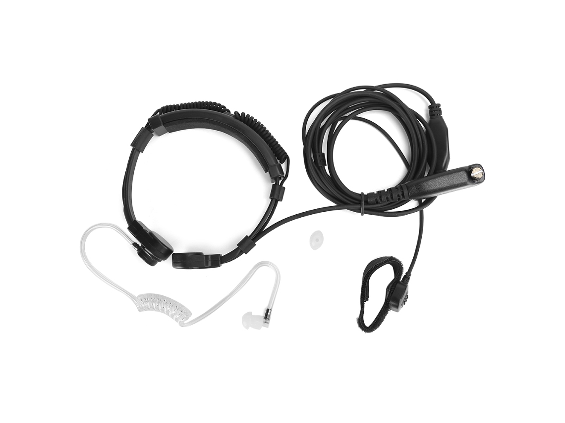 Auriculares Con Micrófono De Garganta Stp9000 Para Radios Walkie-talkie Con Cable, Con Ptt Y Cancelación De Ruido.