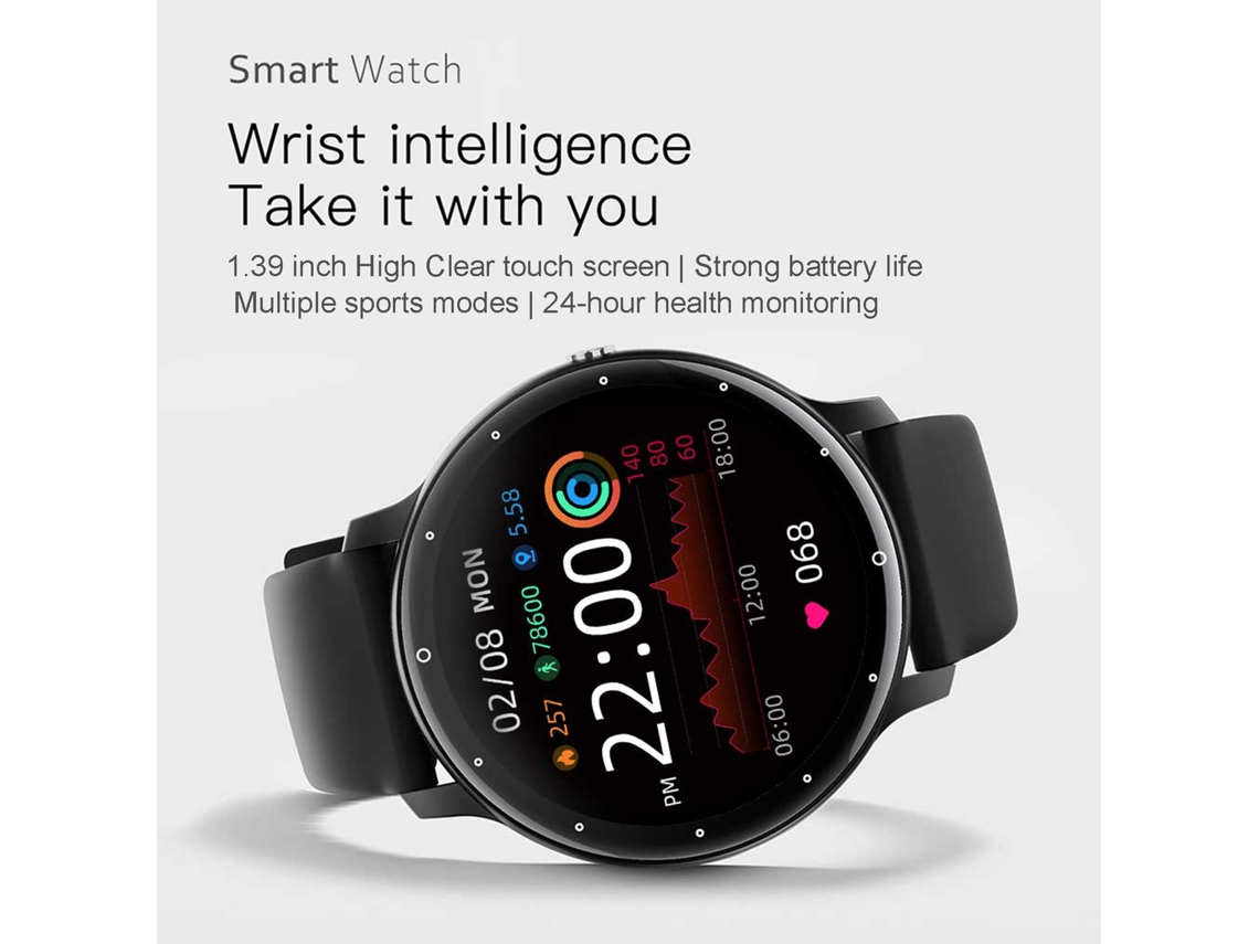 Reloj Inteligente Con Monitor De Presión Arterial Y Frecuencia Cardíaca, Resistente Al Agua Ip67, Reloj De Fitness