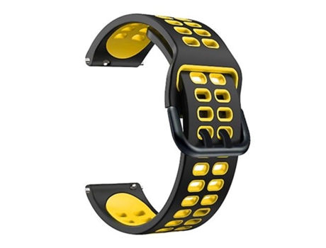 Correa para Garmin Venu 2 Plus 20 mm Correa de reloj de silicona de colores mezclados Negro Amarillo VENISYMLIS