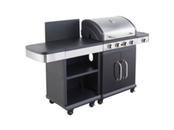 Barbacoa de gas Fidgi 4 con bandeja para servir Cookin Garden