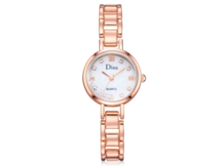 Reloj de pulsera analógico de cuarzo para mujer Gaiety con correa de PU azul.