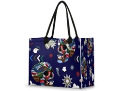 Bolso Tropicallife con estampado de vaca y jirafa, 42x17x33 cm