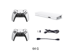 Consola de videojuegos retro GOKOCO con más de 40000 juegos, HDMI 4K, stick para TV y 2 mandos inalámbricos.