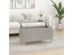 Mesa de Centro de Apoyo 90X44,5X45 Derivados de Madera Gris Cemento