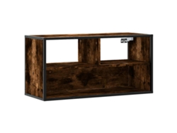Mueble de TV en roble ahumado, MAISON EXCLUSIVE, 80x31x39,5 cm