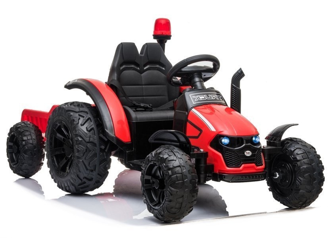 Tractor eléctrico Hzb 200 con remolque rojo B.active