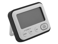 Temporizador Digital De Cocina Con Magnético Clip Lcd Alarma Sonora Y Silenciosa Para Clase Cocina Niños Negro