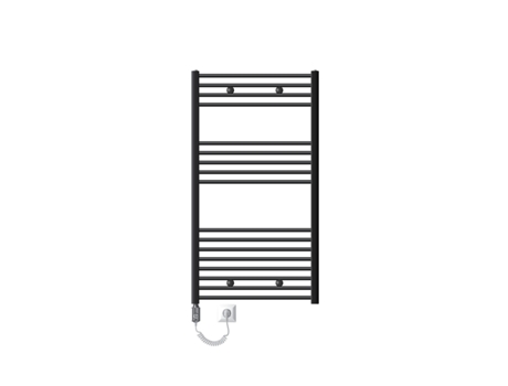 Radiador eléctrico de baño con varilla calefactora 900W 750x1200 mm Antracita LUXEBATH