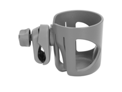 Portavasos Universal Para Cochecito De Bebé Con Rotación De 360° Y Tamaño Grande - Gris