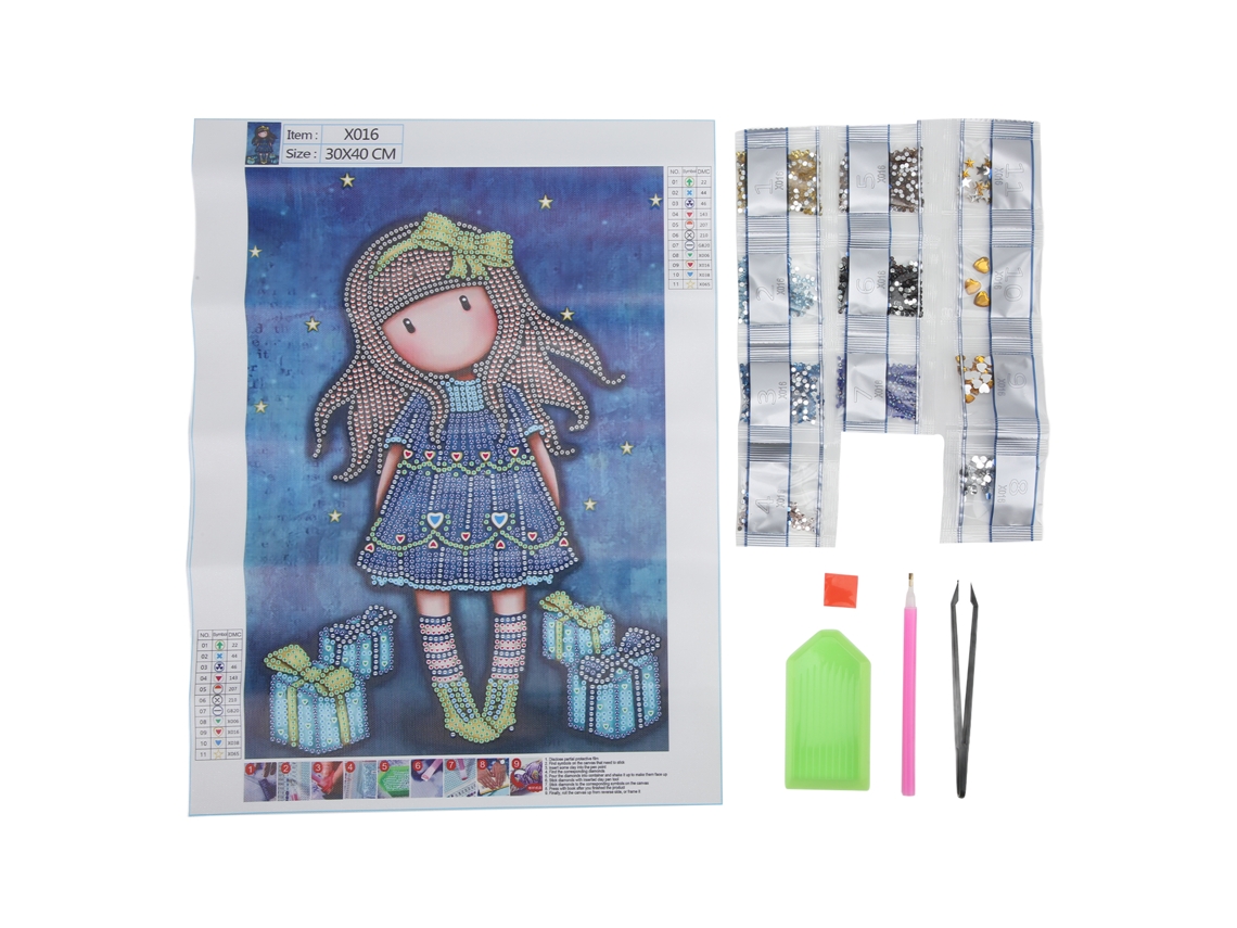 Kit de pintura con diamantes de imitación 5D - Kit completo de herramientas para manualidades - Regalo