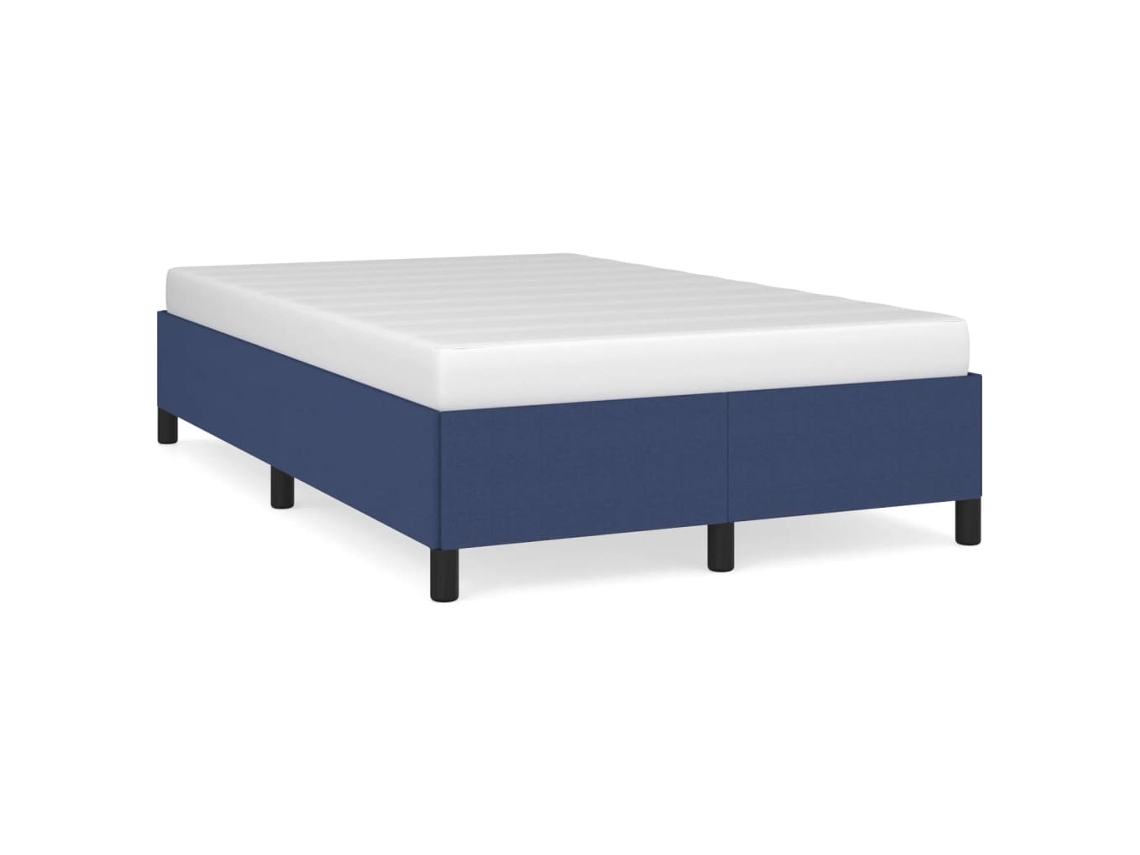 Maison Exclusive - Estructura De Cama Sin Colchón Tela Azul 120x200 Cm