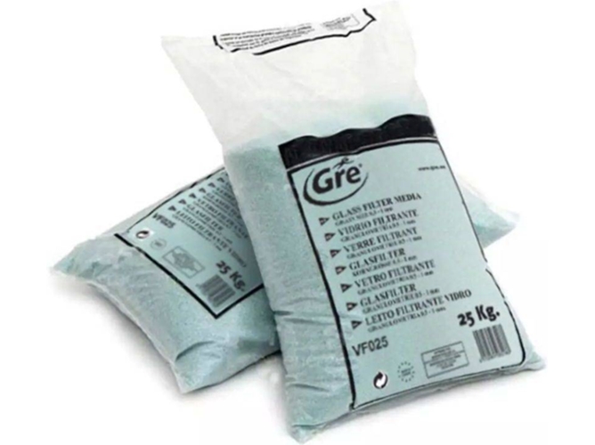 Gre Vidrio filtrante 25 kg 0,5-1 mm VF025