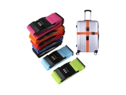 Correa De Nailon Ajustable Para Equipaje (roja), Hebilla Para Maleta, Accesorios De Viaje