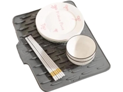 Alfombrilla De Silicona Para Secar Platos | Para Encimera De Cocina - Protección Rápida Y Antideslizante