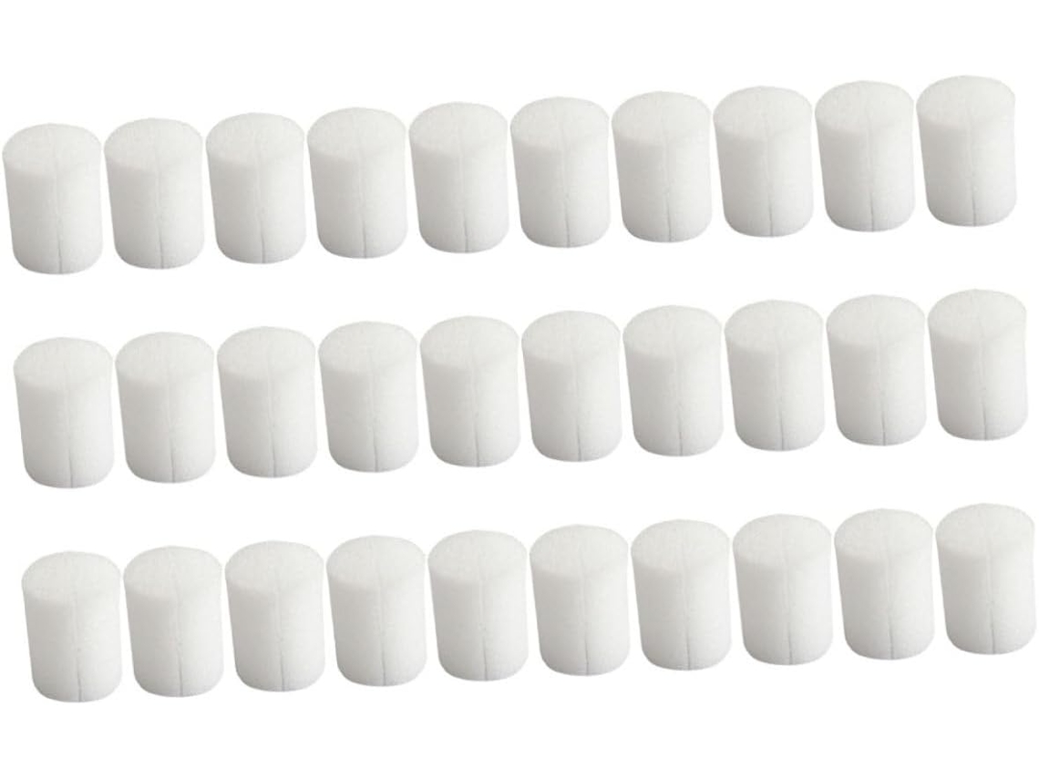 Inoomp 120 Bloques De Esponja Hidropónica Para Cultivo De Hortalizas Sin Tierra, Color Blanco, 19 Mm, Esponjas Para