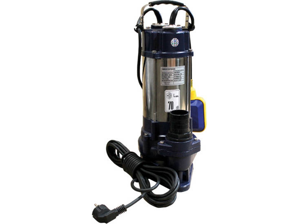 Bomba Sumergible Para Bombeo De Aguas Sucias 750w 18000L/h - Bricoferr