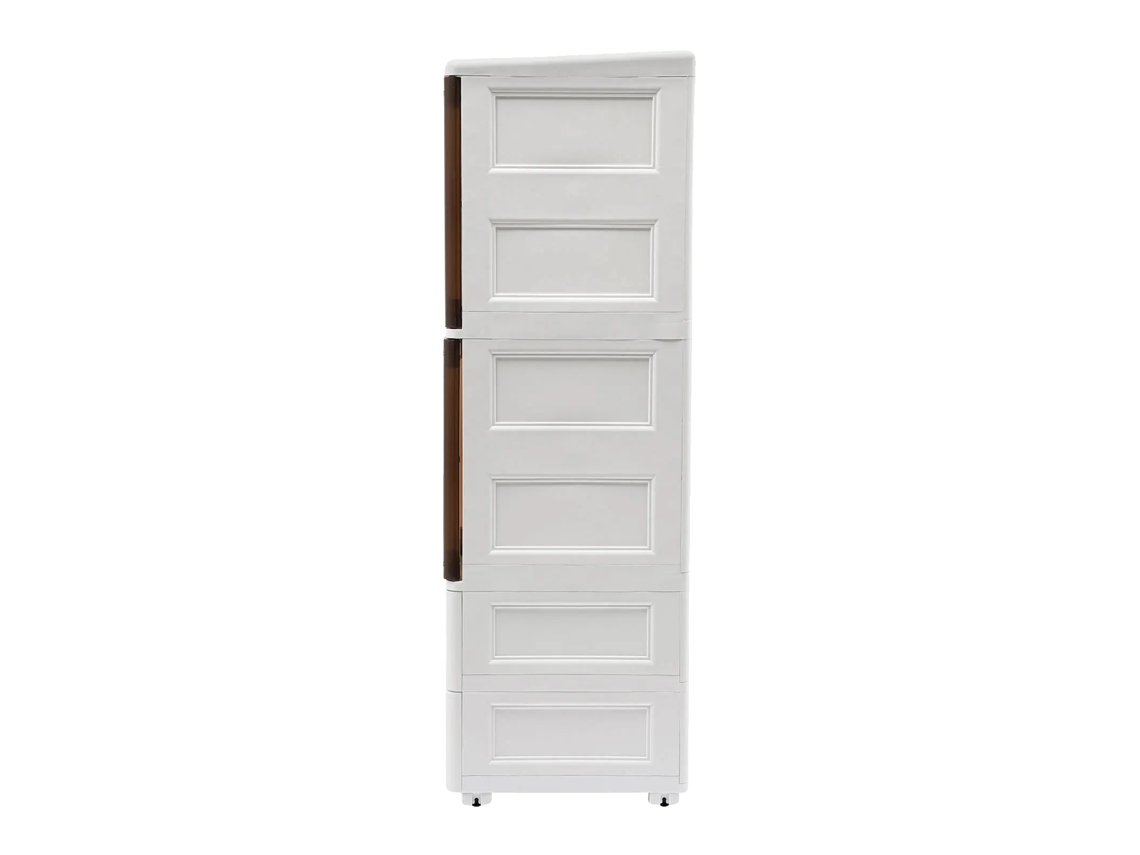Gabinete de almacenamiento de 4 niveles, multifuncional, blanco OEM